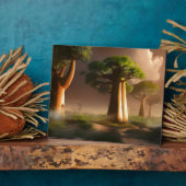Madagascar Baobab Forest Fantasy Tabletop Fotoplaat (Zijkant)