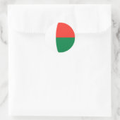 Madagascar Fisheye Vlag Sticker (Tas)