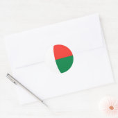 Madagascar Fisheye Vlag Sticker (Envelop)