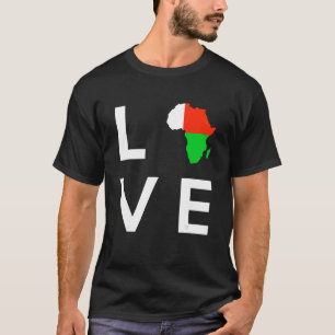 Madagascar Flag Love Africa Continent Silhouette M T-shirt