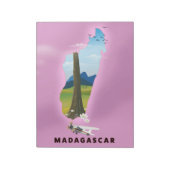 Madagascar geïllustreerde reisposter notitieblok (Linkerzijde)