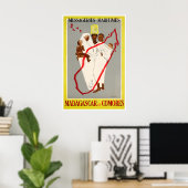 Madagascar Kunst Reisposter Afrika Print Thuis (Thuiskantoor)