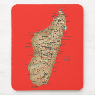 Madagascar Map Mousepad Muismat