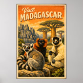 Madagascar - Oude Reisposter Poster (Voorkant)