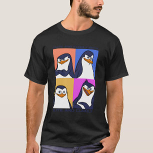 Madagascar Penguins Cute and Cudly Text Poster T-shirt