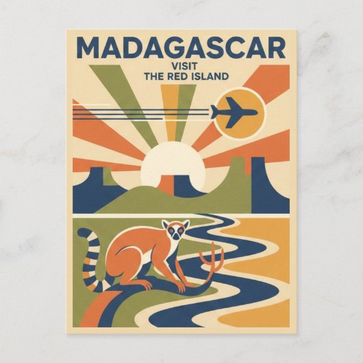 Madagascar Reizen Briefkaart (Voorkant)