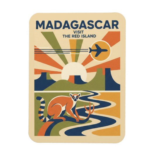 Madagascar Reizen Magneet (Verticaal)