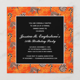 Madagascar Ringstaartmaki Natuurliefhebber Verjaar Kaart