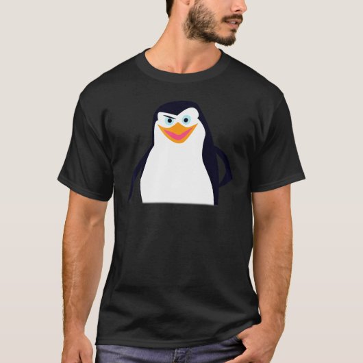 Madagascar Skipper Large Face Portret T-shirt (Voorkant)