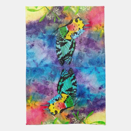 Madagascar Splash Cropped Hand Towel Theedoek (Verticaal)
