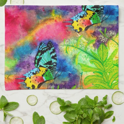 Madagascar Splash Hand Towel Theedoek (Gevouwen)