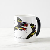 Madagascar Sunset Moth Magische Mok (Voorkant rechts)