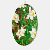 Madagascar Vanilla Orchid Keramisch Ornament (Links)