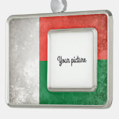 Madagascar Verzilverd Omlijst Ornament (Links)