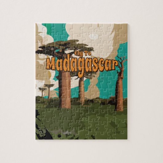 Madagascar Vintage Reisposter Legpuzzel (Verticaal)