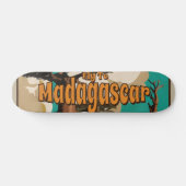 Madagascar Vintage Reisposter Persoonlijk Skateboard (Horizontaal)