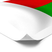 Madagascar Vlag Poster Print (Hoek)