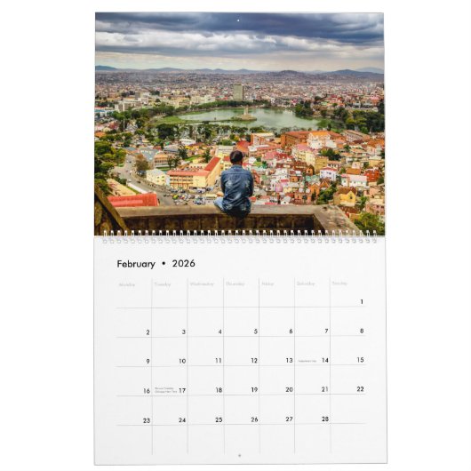 Madagaskar 2026 kalender (Feb 2026)