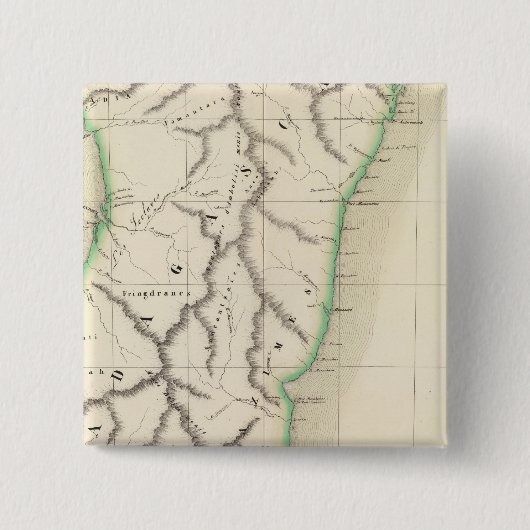Madagaskar - Afrika 56 Vierkante Button 5,1 Cm (Voorkant)