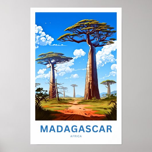 Madagaskar Afrika Reisprint Poster (Voorkant)