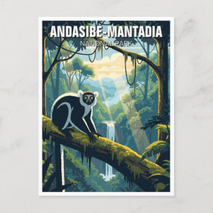 Madagaskar Andasibe-Mantadia National Park Reizen Briefkaart