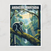 Madagaskar Andasibe-Mantadia National Park Reizen Briefkaart (Voorkant)