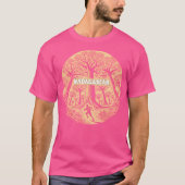 Madagaskar Baoba Tree Reizen T-shirt (Voorkant)