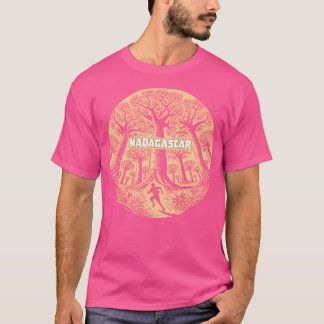 Madagaskar Baoba Tree Reizen T-shirt