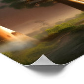 Madagaskar Baobab Forest Fantasy Art Poster (Hoek)