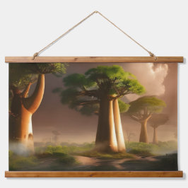 Madagaskar Baobab Forest Fantasy Hangend Wandkleed