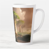 Madagaskar Baobab Forest Fantasy Latte Mok (Rechts)