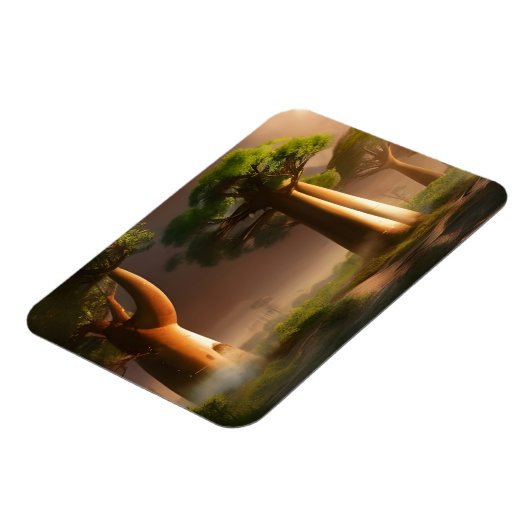 Madagaskar Baobab Forest Fantasy Magneet (Linkerzijde)