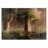 Madagaskar Baobab Forest Fantasy Snijplank (Voorkant)