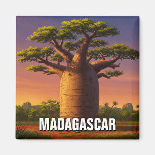 Madagaskar Baobab Tree Travel Magneet
