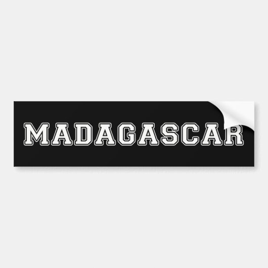 Madagaskar Bumpersticker (Voorkant)