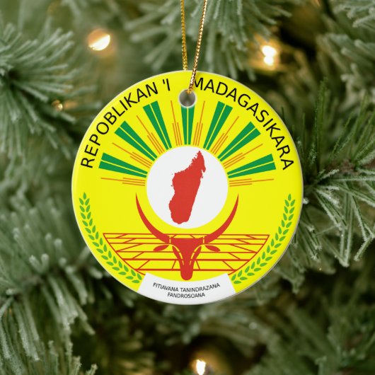 Madagaskar Embleem Keramisch Ornament (Boom)