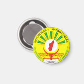 Madagaskar Embleem Magneet (Voorkant / Achterkant)