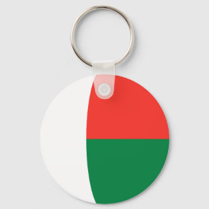 Madagaskar Fisheye Vlag Sleutelhanger