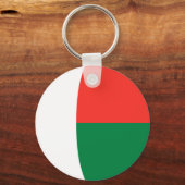 Madagaskar Fisheye Vlag Sleutelhanger (Voorkant)