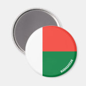 Madagaskar Flag Charming Patriotic Magneet (Voorkant / Achterkant)