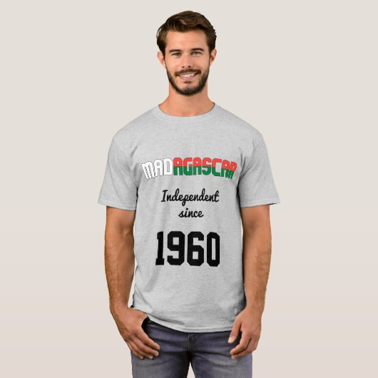 Madagaskar Flag Independence Celebration T-shirt (Voorkant volledig)