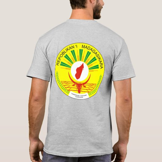 Madagaskar Flag Independence Celebration T-shirt (Achterkant)