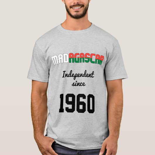 Madagaskar Flag Independence Celebration T-shirt (Voorkant)