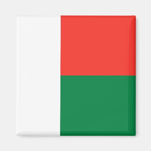 Madagaskar Flag Magnet (Voorkant)