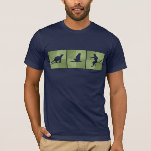 Madagaskar fossa ibis sifaka turquoise silhouette t-shirt