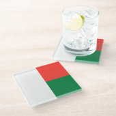 Madagaskar Glazen Onderzetter (Schuin)