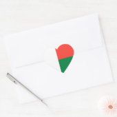 Madagaskar Hart Sticker (Envelop)