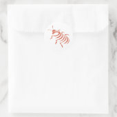 Madagaskar Hissing Cockroach Ronde Sticker (Tas)