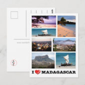 Madagaskar - I Love - Briefkaart (Voorkant / Achterkant)