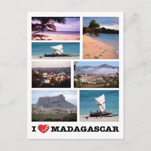 Madagaskar - I Love - Briefkaart (Voorkant)